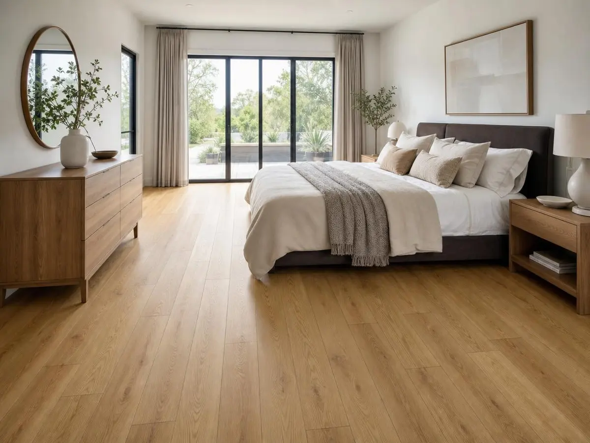 Piso SPC aplicado en dormitorio