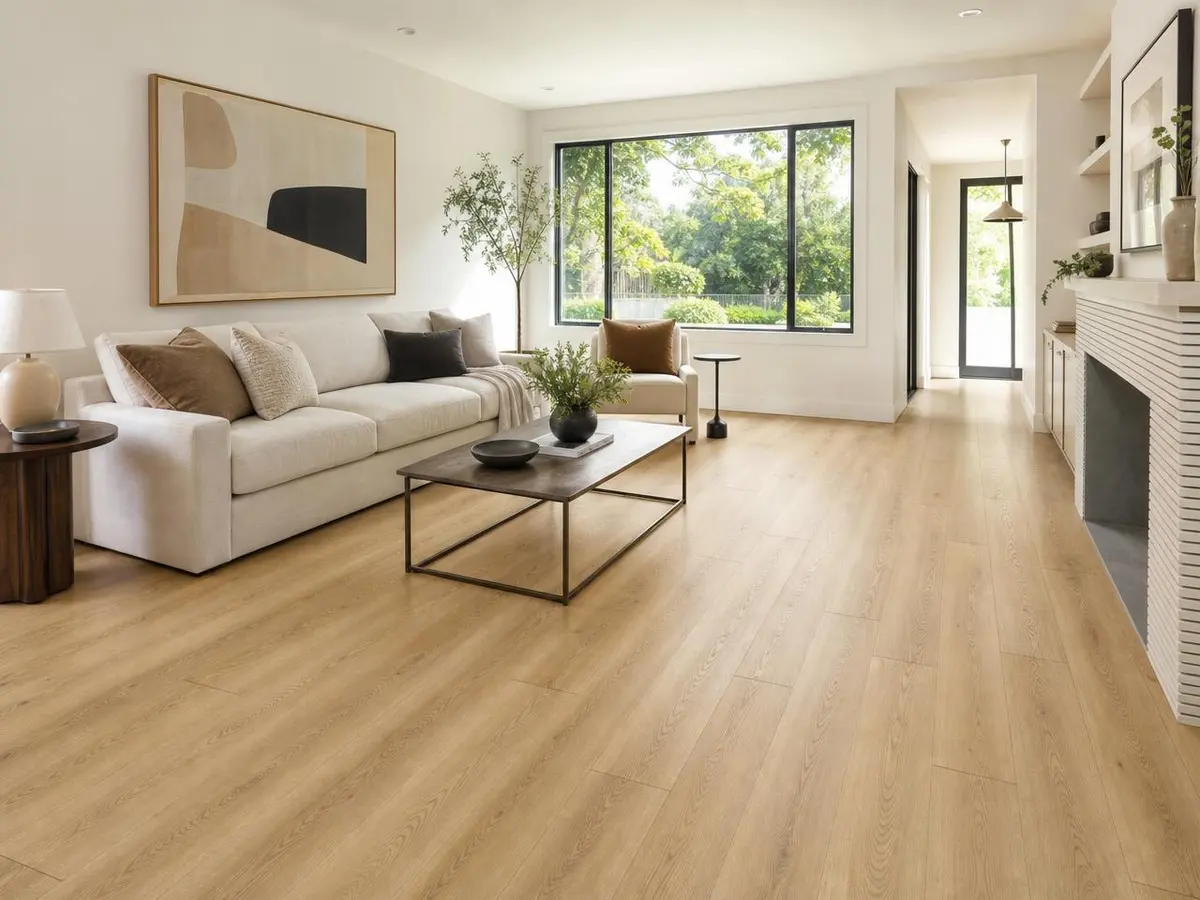 Piso SPC aplicado en living