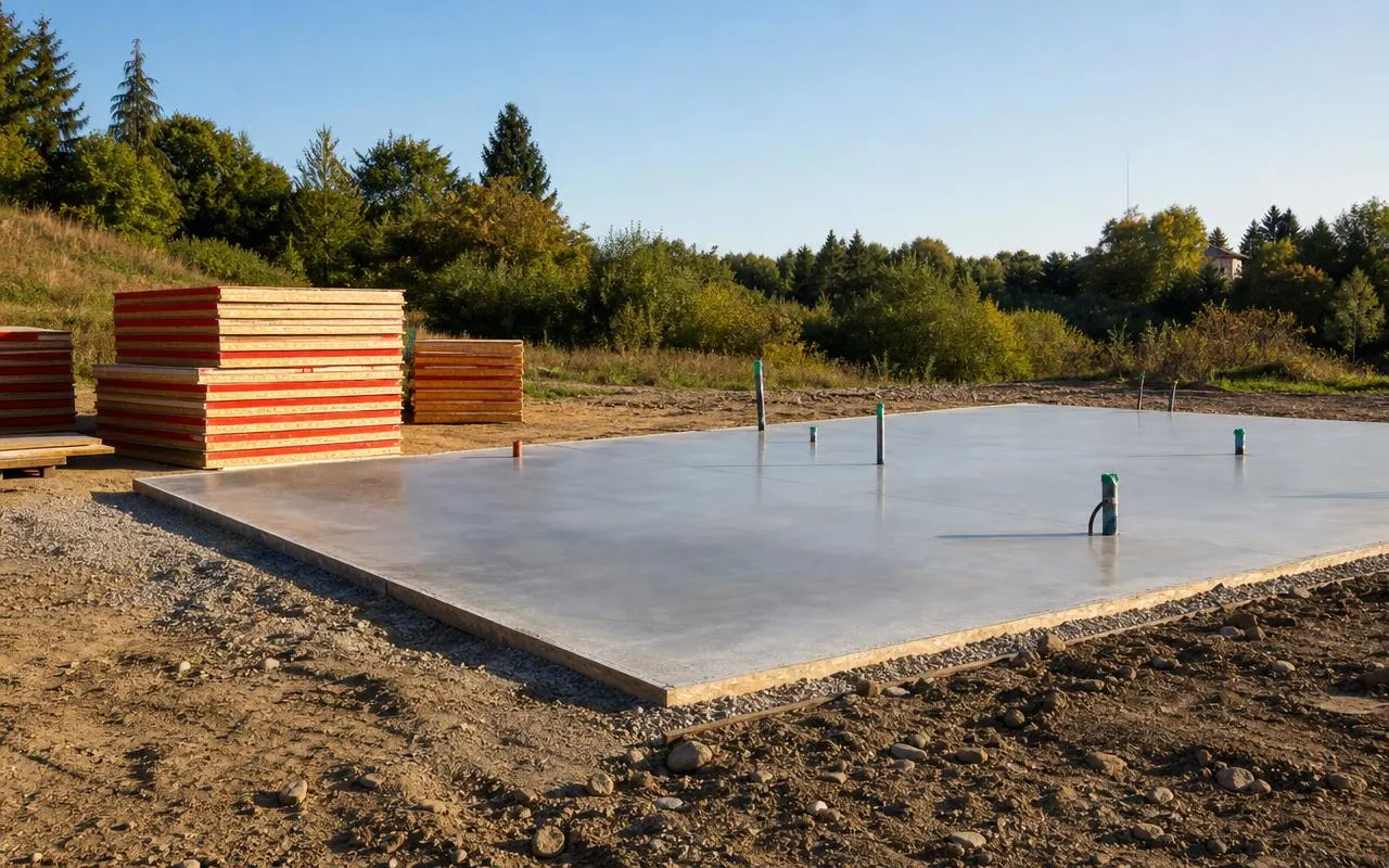 Inicio de obra: plataforma y cimentación lista para recibir el sistema SIP